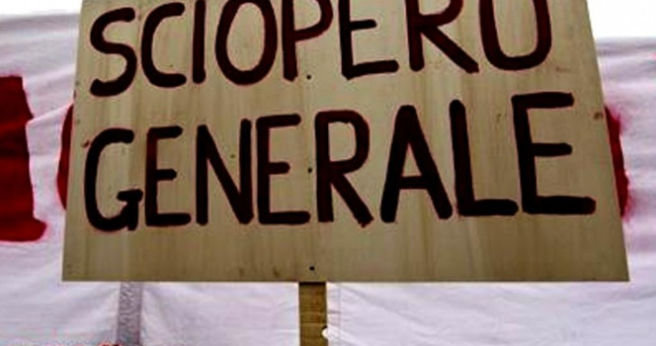 2 dicembre, sciopero generale unitario di tutto il sindacalismo di base