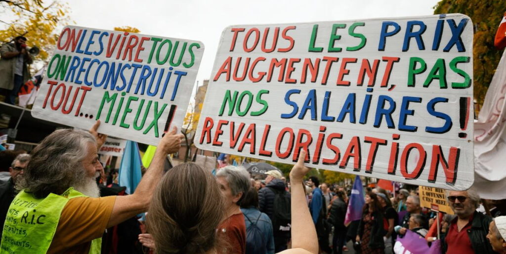 La Francia mobilitata per i salari e contro Macron